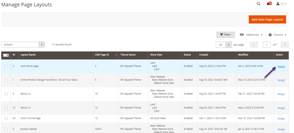 Manage Page Layouts-1 | PrintXpand