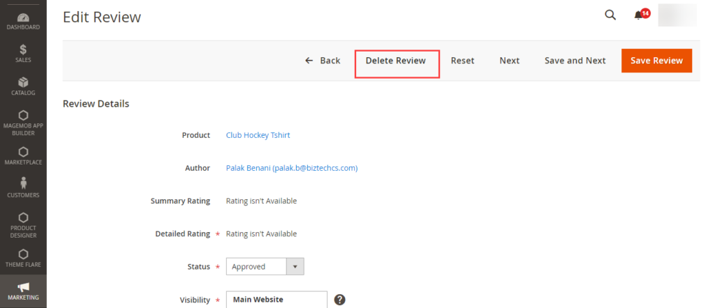 Can I Delete the Review?