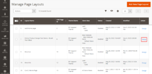 Manage Page Layouts - 2
